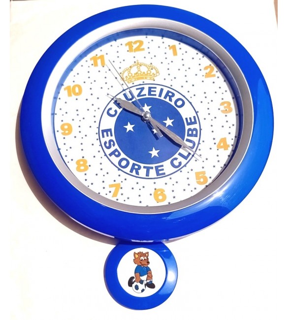 Relógio De Parede Redondo 30 cm do Cruzeiro. Produto Licenciado 